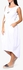 White Sleeveless Pocket Dress