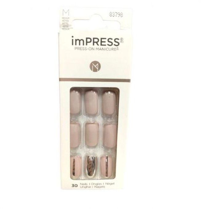 Kiss ImPRESS Press-On MANICURE - MEDIUM - 30 Nails - Cloudy