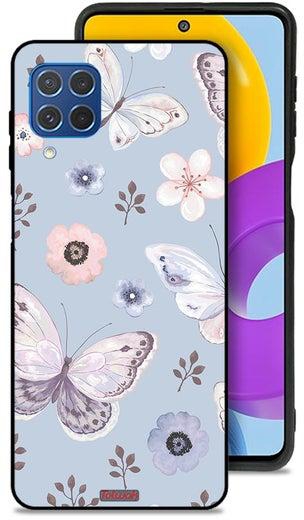Samsung Galaxy F62 Protective Case Cover Butterflies And Flowers