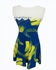 Casual Fashion Dress Free Size Blue and Yellow