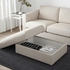 VIMLE Footstool with storage - Gunnared beige