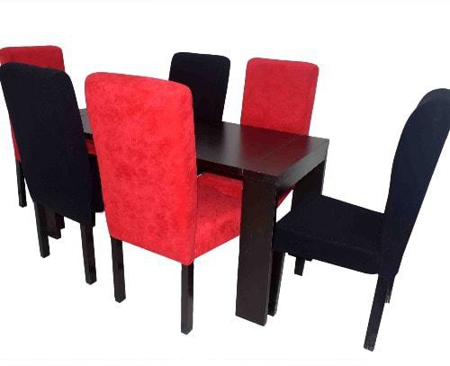 Wooden Dining Table And Chairs - 7Pieces