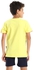 Diadora Diadora Boys Printed Cotton T-Shirt - Yellow