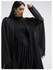 Lace Detailed Abaya Black