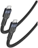 YESIDO CA108 1.2m 60W USB-C / Type-C to Type-C OD0.6 Charging Data Cable(Black+Blue)
