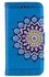 Datura Flowers Flip Phone Case for iPhone 5 / 5S / SE Cover Case Wallet Leather Case Phone Bag with Stand Protection - Blue
