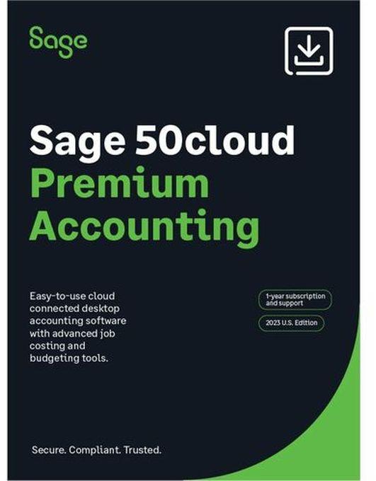 Sage 50 Premium Accounting Software 2023 Lifetime Activation Key For 1 User