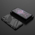 لهاتف Xiaomi Poco F3 GT ، جراب هاتف مقاوم للصدمات بنمط الباندا مع مسند - أسود