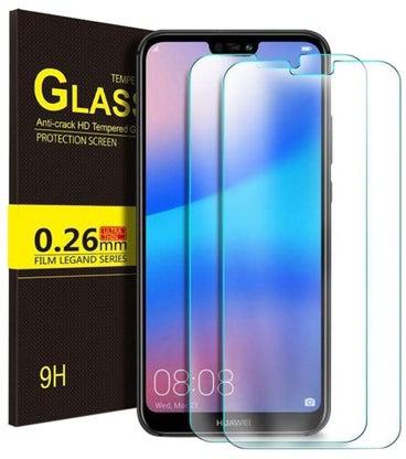 2-Pack 9H Hardness HD Tempered Glass Screen Protector For Huawei Honor P20 Lite Clear