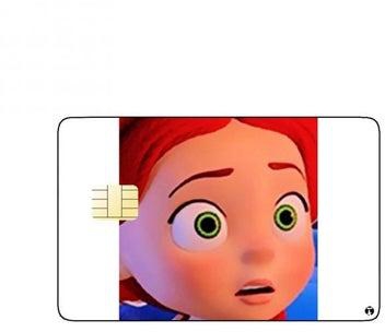 PRINTED BANK CARD STICKER Animation Jesse From Toy Story By Disney