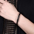 Fashion Minimalist Woven Real Leather Bracelet For Men
