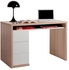 Modern desk with drawers, White & wood - OF13