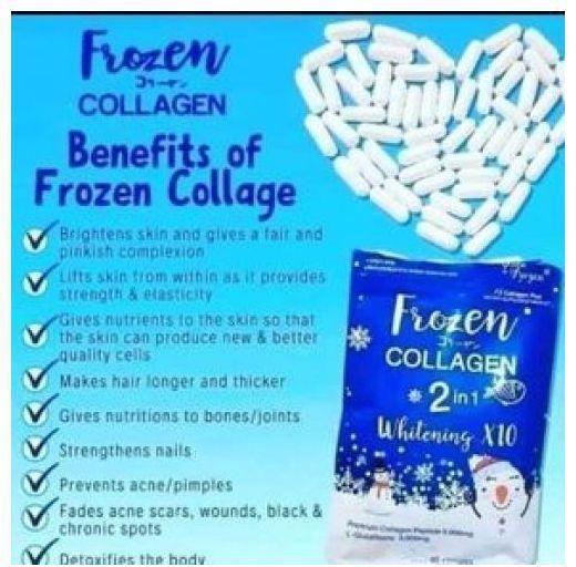 Frozen Collagen 2 IN 1 Whitening Supplement - 60 Capsules