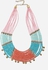 Style Europe Colorful Cleopatra Choker Necklace - Teal & Pink