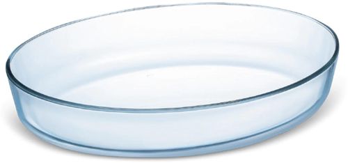 لومينارك طبق زجاج شفاف بيضاوي 30 × 20 سم