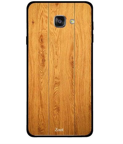 Protective Case Cover For Samsung Galaxy A7 2016 Gold Wooden Pattern