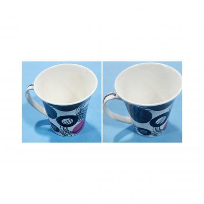 Decorated Porcelain Mug Set Of 2 Pieces