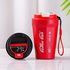 YIJIAJU Coffee Cup Travel, 400ml Coffee Mug Travel Insulated Vacuum Stainless Steel Coffee Cup Travel with Thermometer for Hot/Ice Coffee Tea (Red)