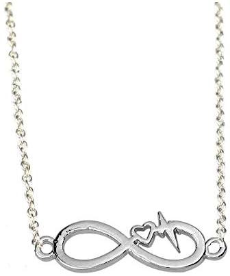 Series Infinity Heartbeat Silver Necklace