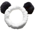Bear Ear Headband White/Black