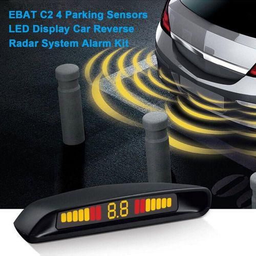 Steelmate Car Parking Assist Reverse  LED Display Radar Alert System 4 Sensor