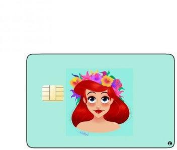 PRINTED BANK CARD STICKER Animation Ariel From The Little Mermaid By Disney