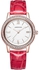 Generic 1665JIAYUYAN Fashion Women Quartz Wrist Watch with PU Leather band and alloy watch case (Red)