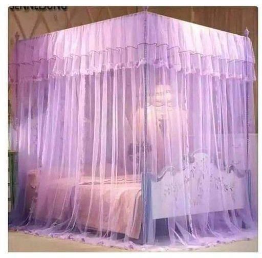 Purple Mosquito Net With Metallic Stands