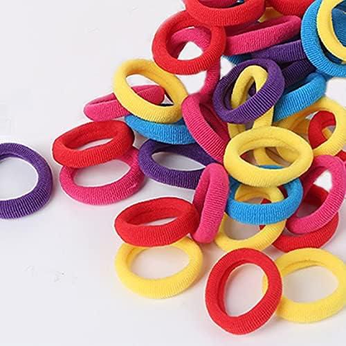 200 Pieces Small Seamless Hair ties, Elastic Hair band, Ponytail Holders for Children and Little Girls’ Hair Accessory (Mixed Blue)