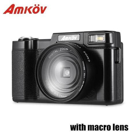 Amkov LEBAIQI AMKOV CD - R2 CDR2 Digital Camera Video Camcorder with 3 inch TFT Screen UV Filter 0.45X Super Wide Angle Lens Photo Cameras
