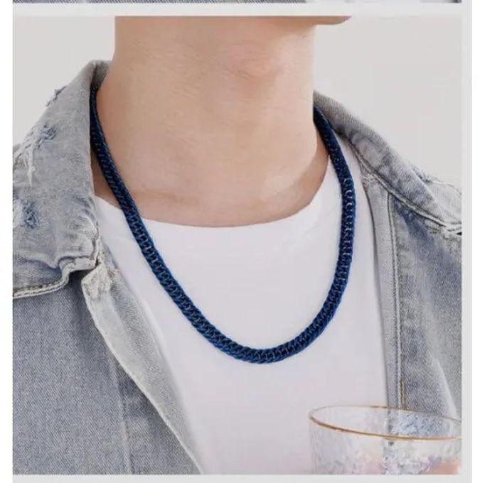 Hiphop Stainless Steel Necklace - Blue Gradient