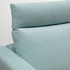 VIMLE 3-seat sofa with chaise longue - with headrest Saxemara/light blue