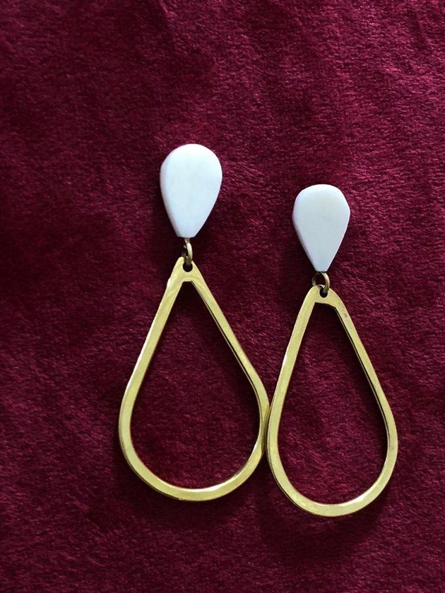 Fashion Handmade Brass Earrings For Women.