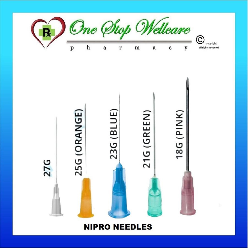 NIPRO Needle 18G / 21G / 23G / 25G / 27G 1'S