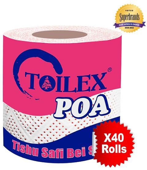 Toilex Toilet Tissue Poa Pink Circle 40s Wrapped
