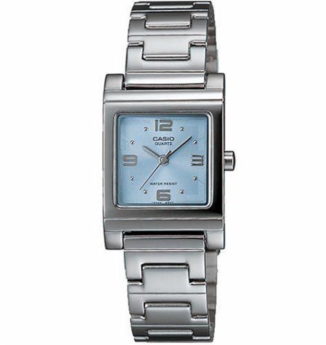 Squarer Watch for Women by Casio , Analog , Stainless Steel , Silver , LTP1237D-2A
