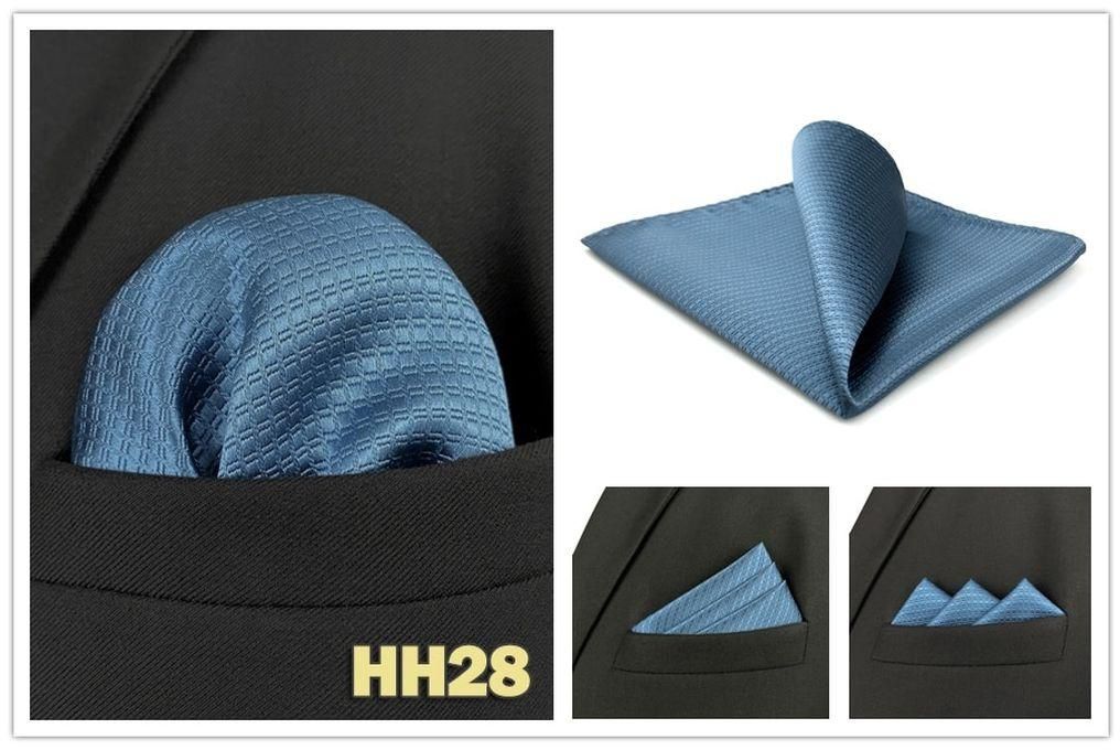 Men's Square Pocket Handkerchief - Blue