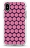 Protective Case Cover For Apple iPhone X/XS Purple Honeycombs Full Print