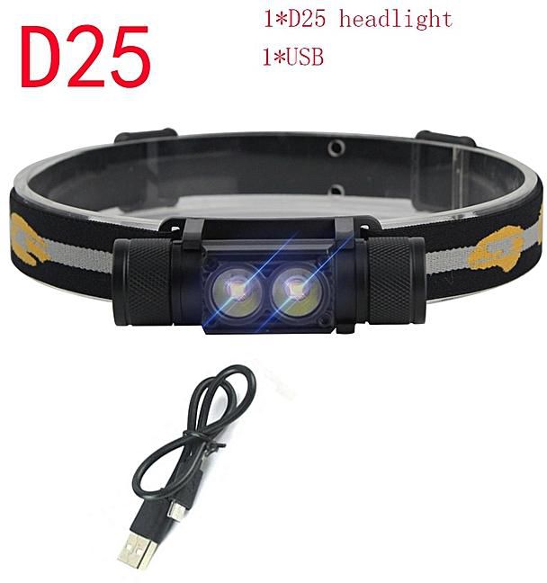 1000LM XM-L2 LED Headlight USB Charger 18650 Battery Head Torch White Flashlight 