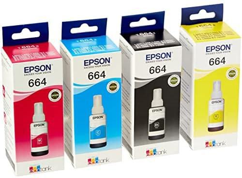 Epson EPT664BK/C/M/Y (2) Ink Cartridge (Pack of 4)