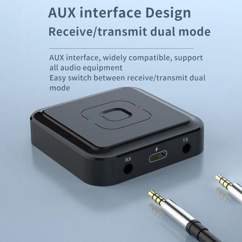 Generic Bluetooth 5.1 AUX Audio Transmitter Receiver For Speaker Stereo
