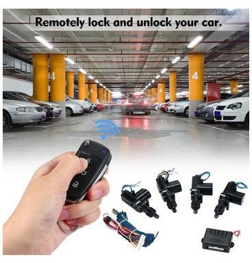 Car Alarm System Remote Control Central Door Lock With 2 Key