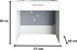 Get Minihomz MDF Wood Desk, 77x40x80 Cm - White with best offers | Raneen.com