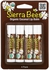 Sierra Bees‏, بلسم شفاه عضوي، جوز الهند، 4 عبوات، 0.15 أونصة (4.25 غ) للواحدة