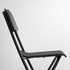 NORBERG / FRANKLIN Table and 2 chairs - white/black