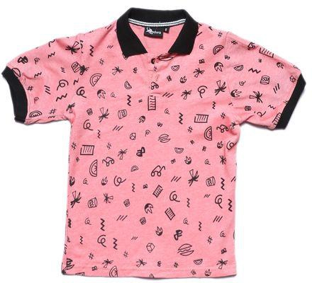 Andora Coral Regular Fit Buttoned Boys Polo Shirt