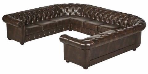 Knights Bridge Leather Sofa Set Brown, All Leather Couch