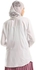 Turn Down Collar Laser Wooden Buttoned Shirt - White