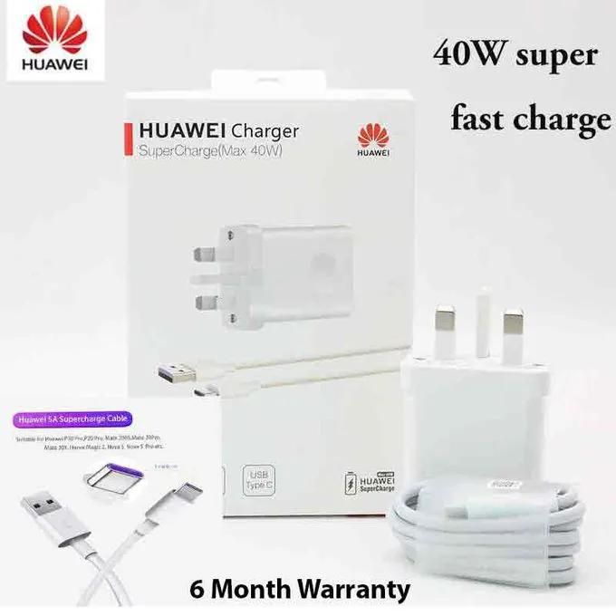 Huawei Supercharge Fast Charger 10V 40W Adapter Type C Cable for Mate 20 pro RS Honor 10 Magic 2/P20