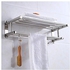Generic Bathroom Towel Holder Stainless Steel Wall-mounted Towel Rack Wall Shelf